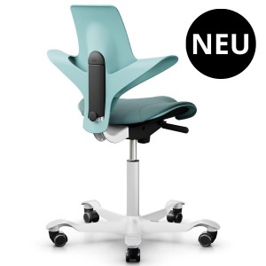 HAG CAPISCO PULS 8020 petrol mit Stoff Select petrol - Gestell weiß HAG CAPISCO PULS 8020 petrol mit Stoff Select petrol - Gestell weiß