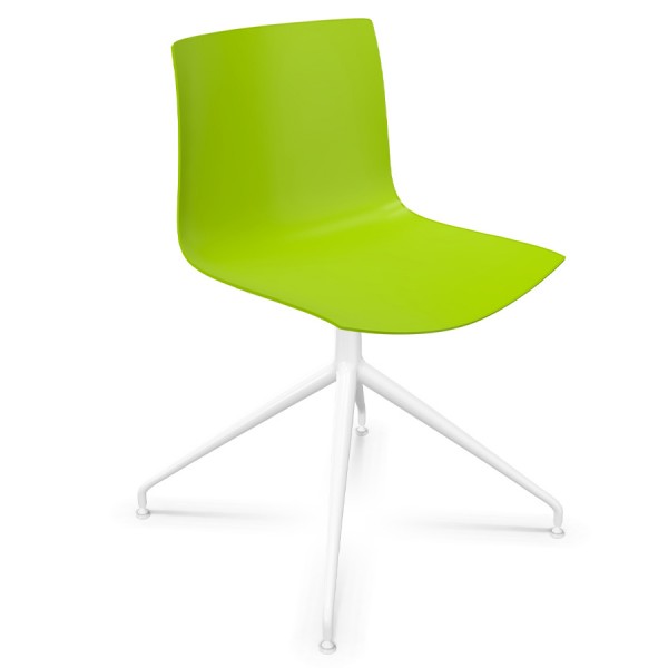 Arper CATIFA 46 0368 einfarbig grün - Gestell Alu weiß