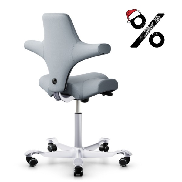 HAG Capisco 8106 Stoff Select grau - Gestell silber