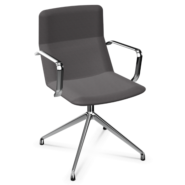 LD Seating FLEXI Konferenzstuhl F20-N6 Gestell in chrom