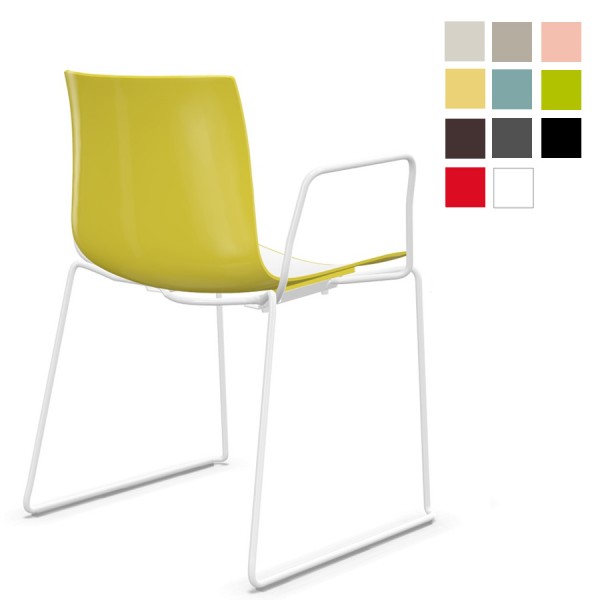 arper catifa 46 0278 zweifarbig gelb