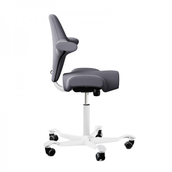 HAG Capisco 8106 Stoff Xtreme grau 081 Gestell weiß