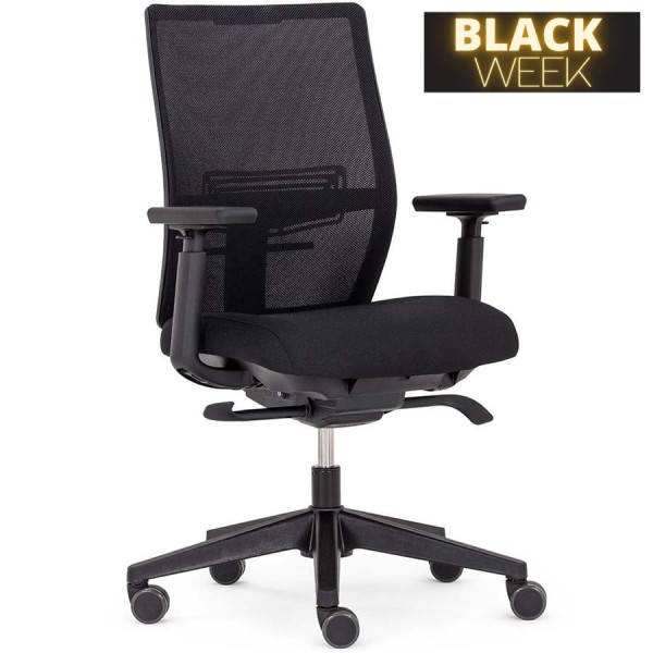 HAWORTH Aloha Active Bürostuhl | Netzrücken | Schwarz günstig online kaufen