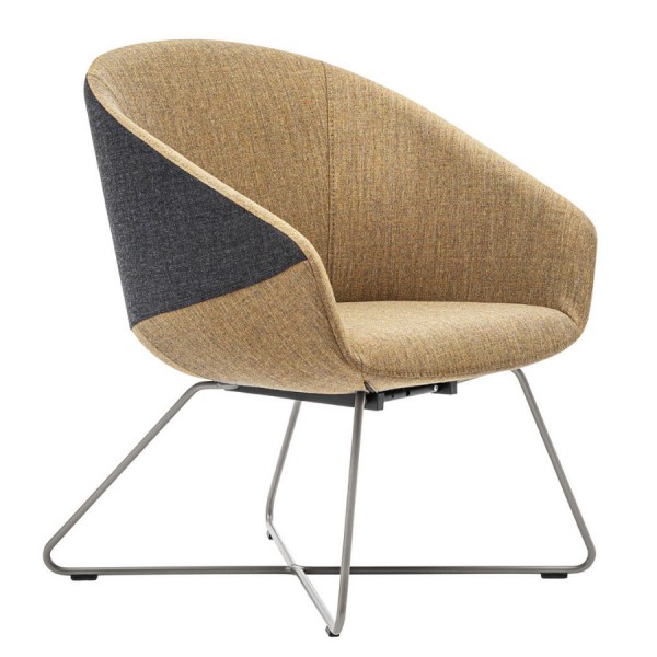 Bejot Oxco OX 424 Loungesessel Stoff Remix - Gestell verchromt