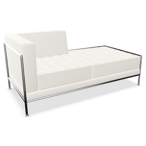 Bosse Modul Space haiselongue mit linker Armlehne in Leder Weiß Bosse Modul Space haiselongue mit linker Armlehne in Leder Weiß