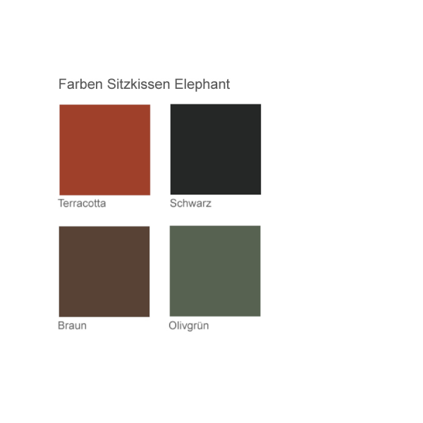 Kristalia Elephant Sitzkissen Farben