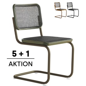 THONET S 32 V | Dark Melange Konfigurator | Stahlrohr-Freischwinger | Gestell verchromt THONET S 32 V | Dark Melange Konfigurator | Stahlrohr-Freischwinger | Gestell verchromt