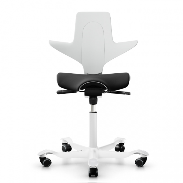 HAG Capisco Puls white edition mit Stoff Nexus 13 schwarz