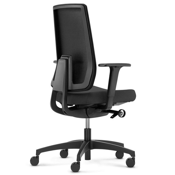 Dauphin Indeed mesh 7056 Bürostuhl | Netzrücken | Schwarz Dauphin Indeed mesh 7056 schwarz mit Netz-Rückenlehne