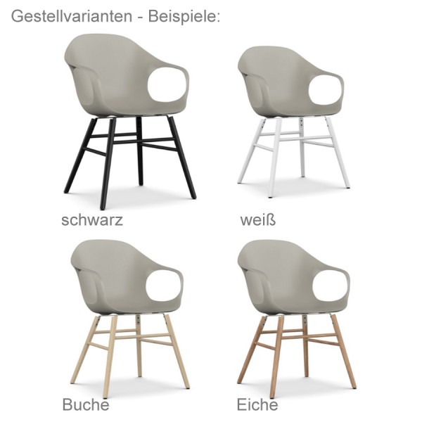 Kristalia ELEPHANT Stuhl mit Holzgestell