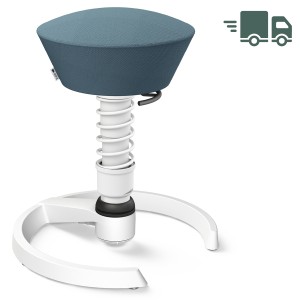 Aeris Swopper Select Wolle graublau - Gleiter - Gestell weiß - Standardfeder Aeris Swopper Select Wolle graublau - Gleiter - Gestell weiß - Standardfeder