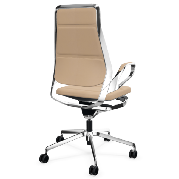 König+Neurath AURAY Konferenz low back Leder taupe