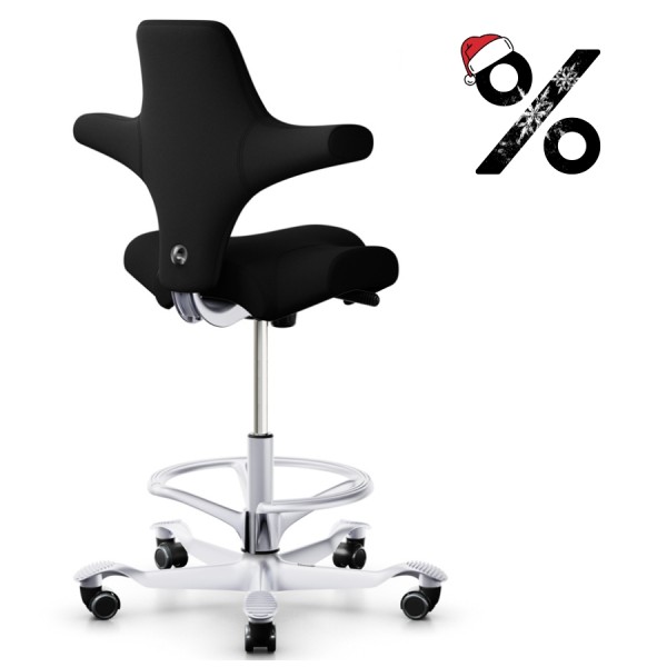 HAG CAPISCO 8106 | Stehhilfe mit Fußring | Stoff Xtreme schwarz | Gestell s günstig online kaufen