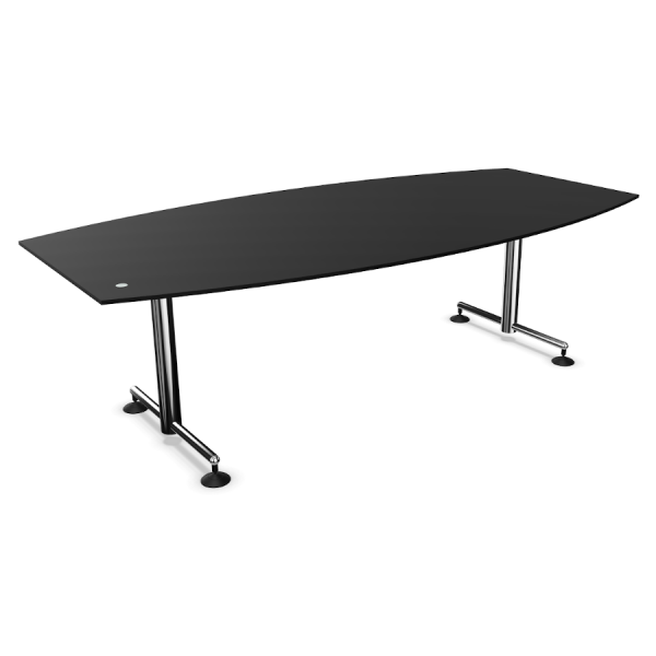 Bosse Modul Space Conference-Tisch M1 in Schwarz Länge 2400 cm