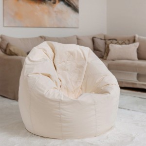 Brasilheroe Sitzsack Stoff - Medium - einfarbig Duna weiß Brasilheroe Sitzsack Stoff - Medium - einfarbig Duna weiß