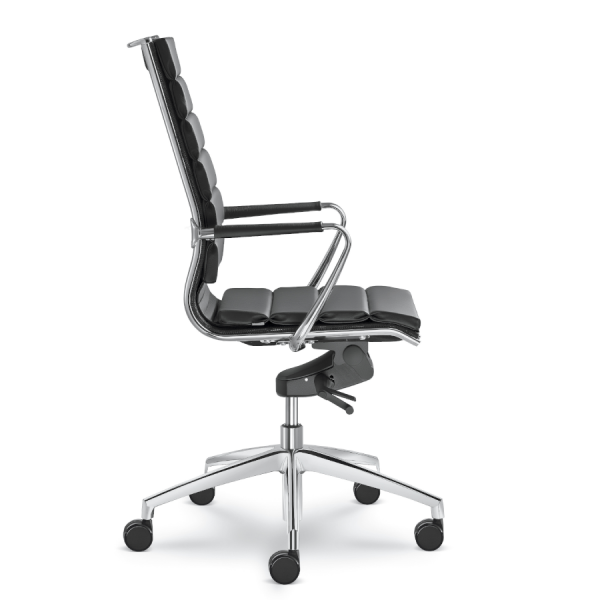 LD Seating Pluto Chefsessel hoch mit Polster schwarz