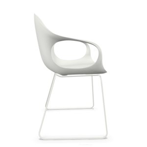 Vorschau: Kristalia weiß mit Kufengestell weiß  Vorschau: Kristalia weiß mit Kufengestell weiß