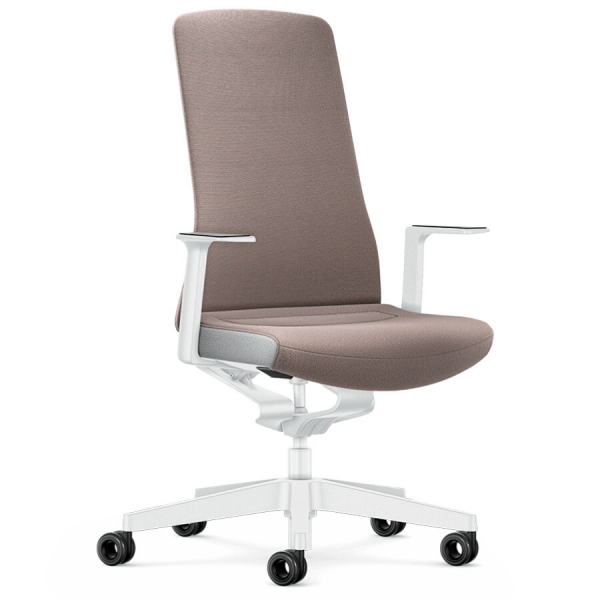 Interstuhl PURE INTERIOR Edition Bürostuhl mit Polsterrücken - Variante taupe