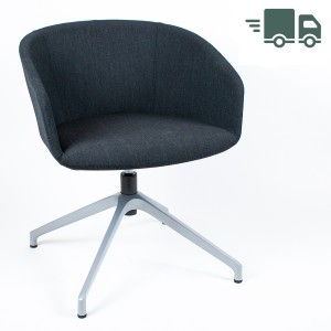 Bejot Oxco small OX S 4R Konferenz- und Loungesessel mit Drehgestell - Stoff Remix anthrazit Bejot Oxco small OX S 4R Konferenz- und Loungesessel mit Drehgestell - Stoff Remix anthrazit