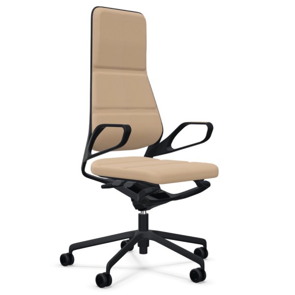 König + Neurath AURAY Konferenzstuhl High Back Leder taupe