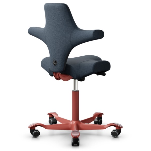 HAG CAPISCO 8106 Stoff Cura dunkelblau mit Sattelsitz - Gestell Blush rose