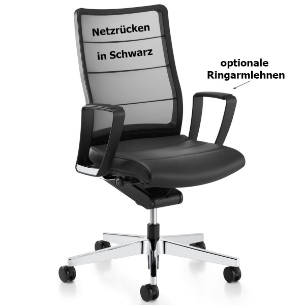 Interstuhl AirPad (3C42) Bürostuhl Netzrücken weiß
