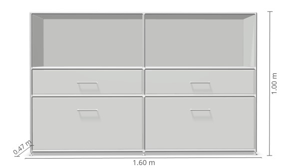 Bosse-Modul-Space-2-5-OH-Kombination-mit-2-Klappen-2-Schubladen-und-2-offenen-Fachern