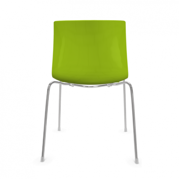 arper catifa 46 0251 grün-weiss Gestell verchromt