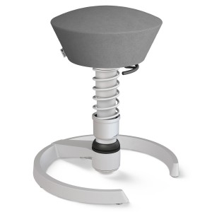 Aeris Swopper Mikrofaser grau mit Gleitern - Gestell hellgrau Aeris Swopper Mikrofaser grau mit Gleitern - Gestell hellgrau