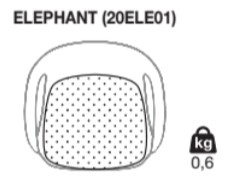 Abmessungen-Kristallia-Elephant-Sitzkissen