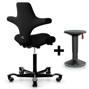HAG CAPISCO 8106 Xtreme schwarz + Interstuhl UP HAG CAPISCO 8106 Xtreme schwarz + Interstuhl UP