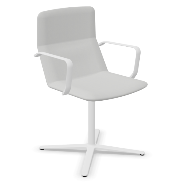 LD Seating FLEXI Konferenzstuhl F25-N0 Gestell in weiß