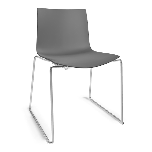 Arper CATIFA 46 0278 NEUE FARBEN einfarbig Kufenstuhl