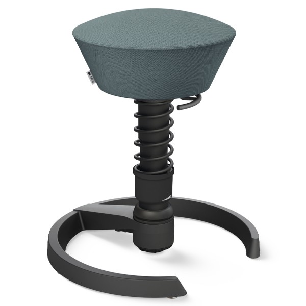 Aeris Swopper Select Wolle blaugrau - Gleiter - Gestell schwarz - Standardfeder