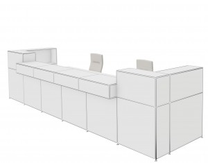Bosse Modul Space Empfangstheke 9 von vorne Bosse Modul Space Empfangstheke 9 von vorne