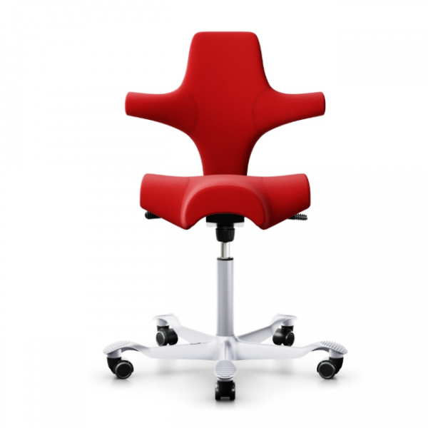 HAG Capisco 8106 Stoff Xtreme rot Gestell Alu silbergrau