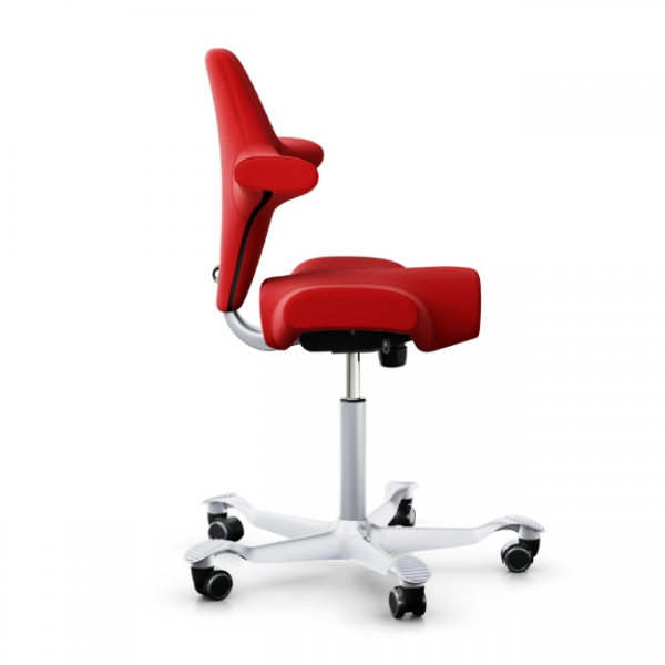 HAG Capisco 8106 Stoff Xtreme rot Gestell Alu silbergrau