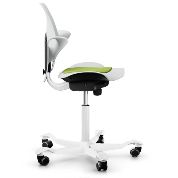 Hag Capisco Puls 8010 weiss mit Sitzkissen grün