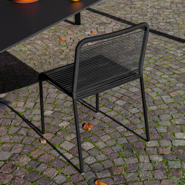 lapalma ARIA S43 Gartenstuhl ohne Armlehnen | Vierfuß-Gestell schwarz | Konfigurator