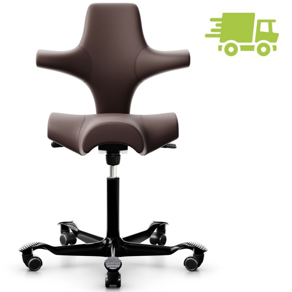 HAG Capisco 8106 Leder braun mit Gestell schwarz