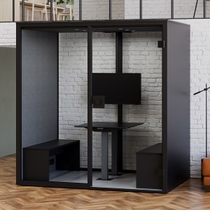 Berlin Acoustics Meet Akustikbox in Schwarz mit Glasrückwand Berlin Acoustics Meet Akustikbox in Schwarz mit Glasrückwand