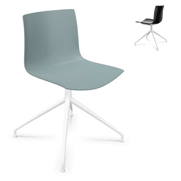 Arper CATIFA 46 0368 einfarbig - Gestell Alu weiß
