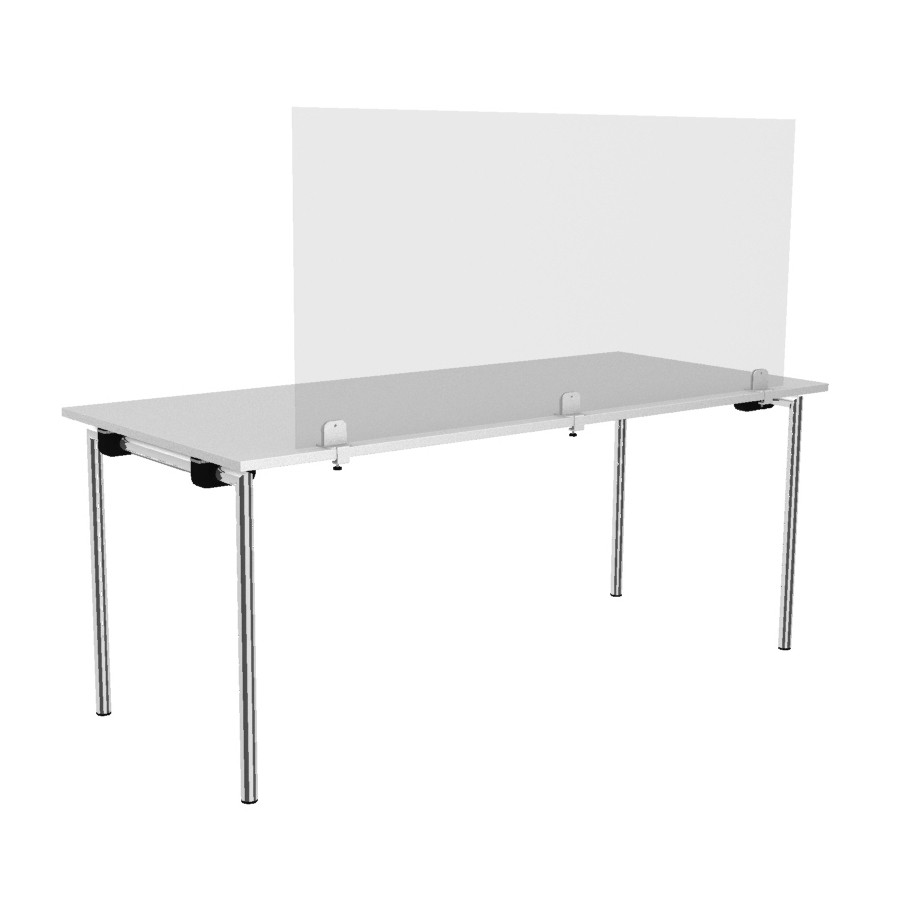 Rosconi T2 Tisch-Trennwand Breite 150 cm - Virenschutz Spuck & Niesschutz Sch... RO11020