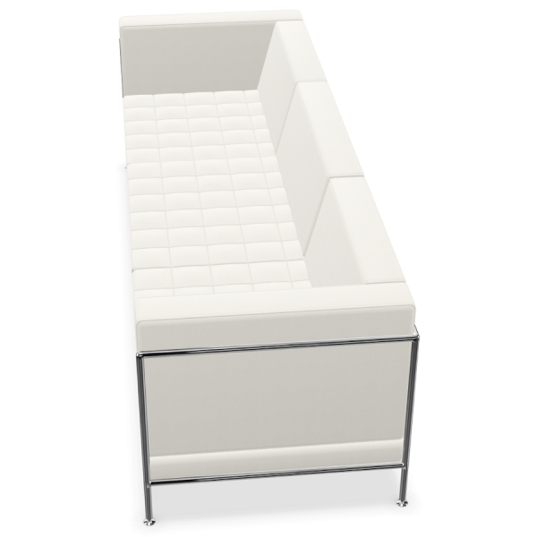 Bosse Modul Space Sofa in Leder Weiß von oben