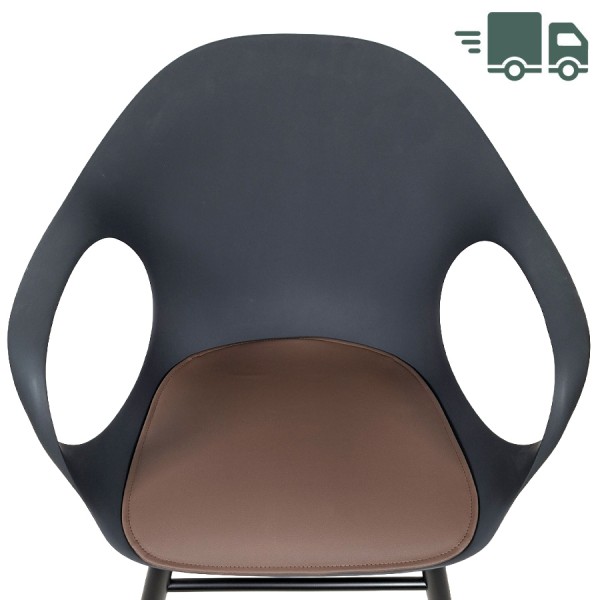 Kristalia ELEPHANT Sitzkissen | Kunstleder Valencia Praliné | Draufsicht