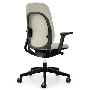 Giroflex 40-4049 Drehstuhl mit hoher Netzrückenlehne in Beige mit AL - Rückansicht Giroflex 40-4049 Drehstuhl mit hoher Netzrückenlehne in Beige mit AL - Rückansicht