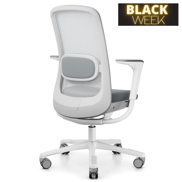 HAG SoFi Mesh 7500 | 2D Armlehnen mit SlideBack Funktion | Hellgrau | Geste günstig online kaufen