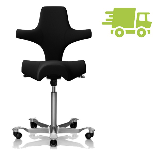 HAG Capisco 8106 Xtreme schwarz mit Gestell silber
