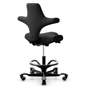 HAG Capisco 8106 Stoff Select schwarz | Stehhilfe mit Fußring HAG Capisco 8106 Stoff Select schwarz | Stehhilfe mit Fußring