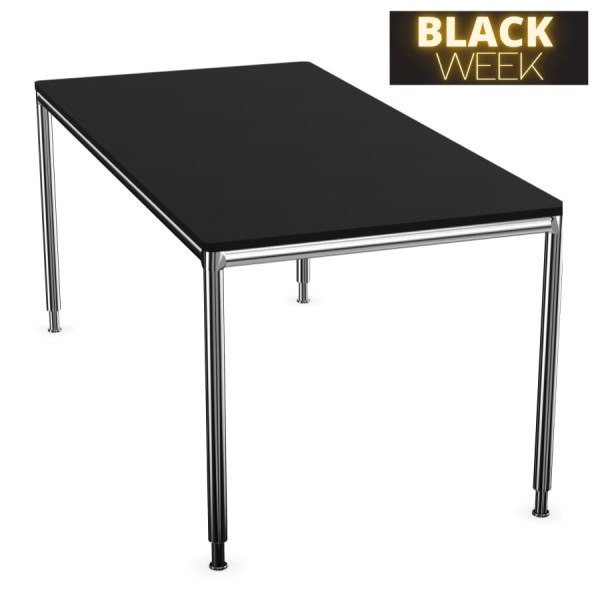 BLACK WEEK: S-Desk Chrom Schwarz